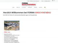 forma-maschinenbau.de Webseite Vorschau