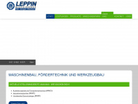 leppin-maschinenbau.de Webseite Vorschau