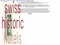 swiss-historic-hotels.ch Webseite Vorschau