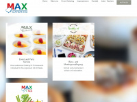 max-catering.at Webseite Vorschau