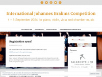 brahmscompetition.org Webseite Vorschau