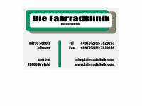 fahrradklinik.com Webseite Vorschau