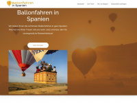 ballonfahren-in-spanien.de Webseite Vorschau