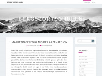 bergsportschulen.ch Webseite Vorschau