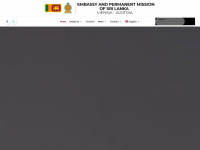 srilankaembassy.at Webseite Vorschau