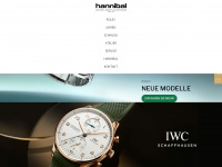 hannibal-watches.com Webseite Vorschau