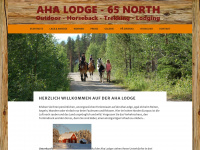 aha-lodge.com Webseite Vorschau