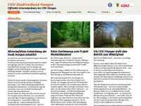 cdu-hungen.de Webseite Vorschau
