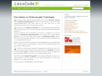 lesscode.de Webseite Vorschau