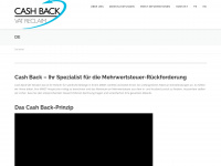 cashback.ch Webseite Vorschau