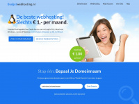 budgetwebhosting.nl Webseite Vorschau