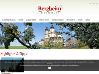 bergheim-tourismus.at Webseite Vorschau