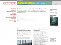 kunstverein.ch Webseite Vorschau