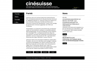 cinesuisse.ch Webseite Vorschau