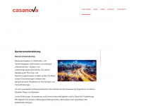 casanova.ch Webseite Vorschau