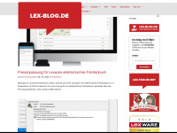 lex-blog.de Webseite Vorschau