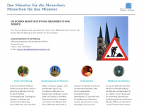 bonner-muenster-stiftung.de Webseite Vorschau