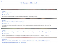 bhutan-expeditionen.de Webseite Vorschau
