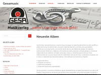 gesamusic.at Webseite Vorschau