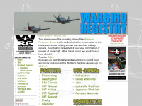 warbirdregistry.org Webseite Vorschau