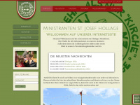 ministranten-hollage.de Webseite Vorschau