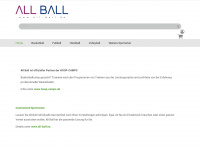 all-ball.de Webseite Vorschau