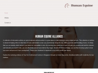 humanequinealliance.org Webseite Vorschau