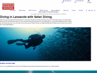 safaridiving.com Webseite Vorschau
