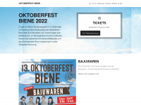 oktoberfest-biene.de Webseite Vorschau