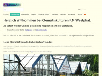 clematis-westphal.de Webseite Vorschau