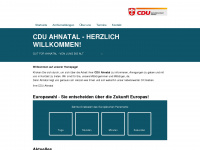 cdu-ahnatal.de Webseite Vorschau