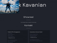 rick-kavanian.de Webseite Vorschau
