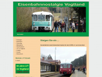 eisenbahnnostalgie-vogtland.de Webseite Vorschau