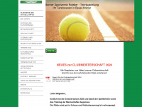 roleber-tennis.de Webseite Vorschau