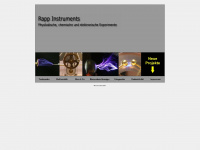 rapp-instruments.de Webseite Vorschau