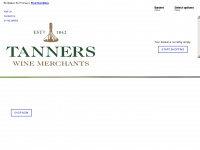tanners-wines.co.uk Webseite Vorschau