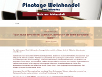 pinotage-weinhandel.de Webseite Vorschau
