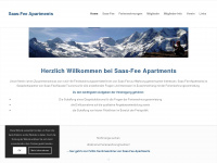 saas-fee-apartments.ch Webseite Vorschau