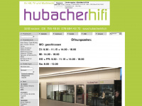 hubacherhifi.ch Webseite Vorschau