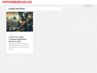 fotovideoplus.ch Webseite Vorschau