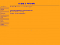 anettandfriends.de Webseite Vorschau