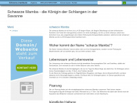 schwarze-mamba.de Webseite Vorschau