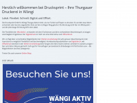 drucksprint.ch Webseite Vorschau