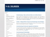 sib-solingen.de Webseite Vorschau