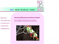 blumen-henger.de Webseite Vorschau