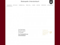 blaskapelle-untersteinbach.de Webseite Vorschau