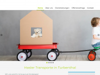 haslertransporte.ch Webseite Vorschau