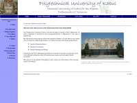 polytechnic-kabul.org Webseite Vorschau