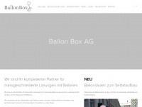 ballonbox.ch Webseite Vorschau