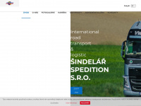 sindelar-spedition.cz Webseite Vorschau